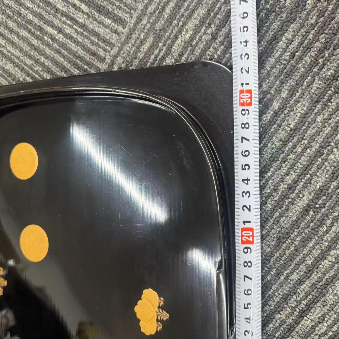 輪島塗　時代物時絵　御会席膳漆器セット　共箱