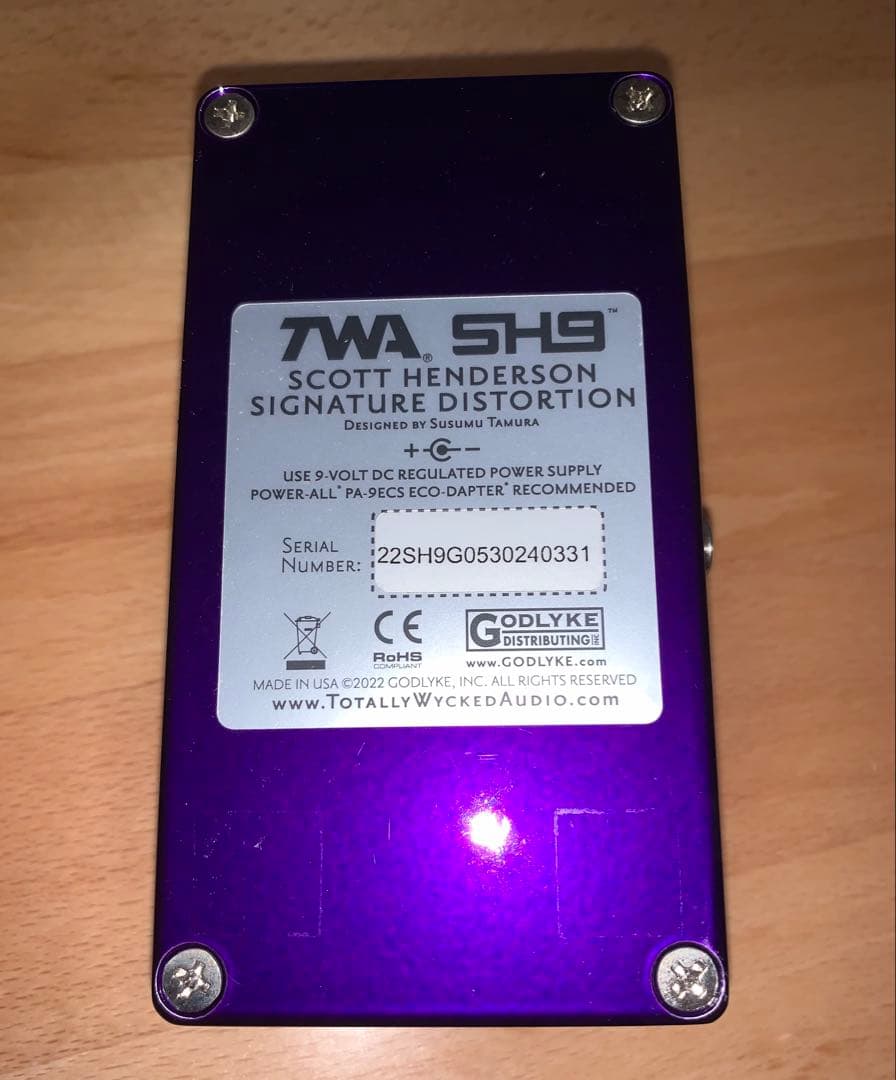 TWA SH9 Scott Henderson signature