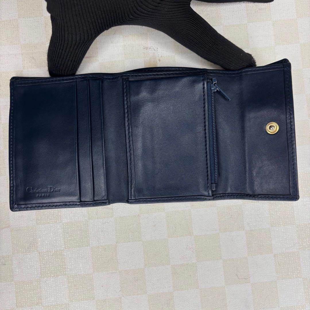 極美品　Dior ディオール　財布　三つ折り　コンパクトウォレット　M55