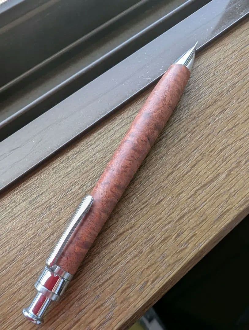 工房楔　花梨瘤杢ペンシル0.5【ジャンク品】