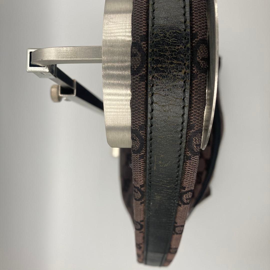 GUCCI グッチ　ワンショルダーバッグ　GGキャンバス　ハンドバッグ　黒