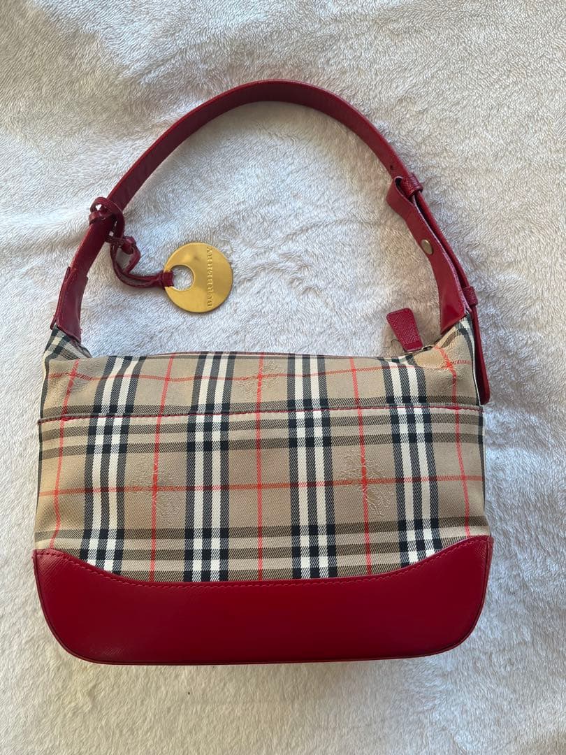 BURBERRY チェック柄 ショルダーバッグ