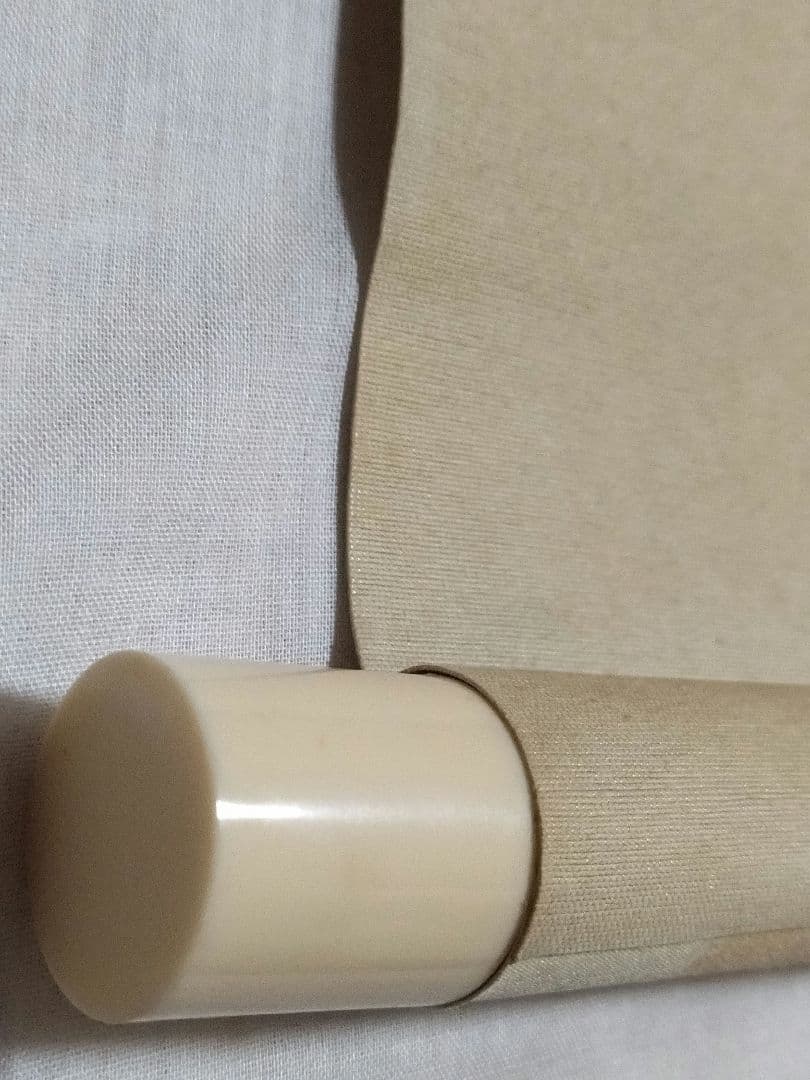 掛軸　肉筆　鯉乃瀧昇　共箱有　絹本　掛け軸