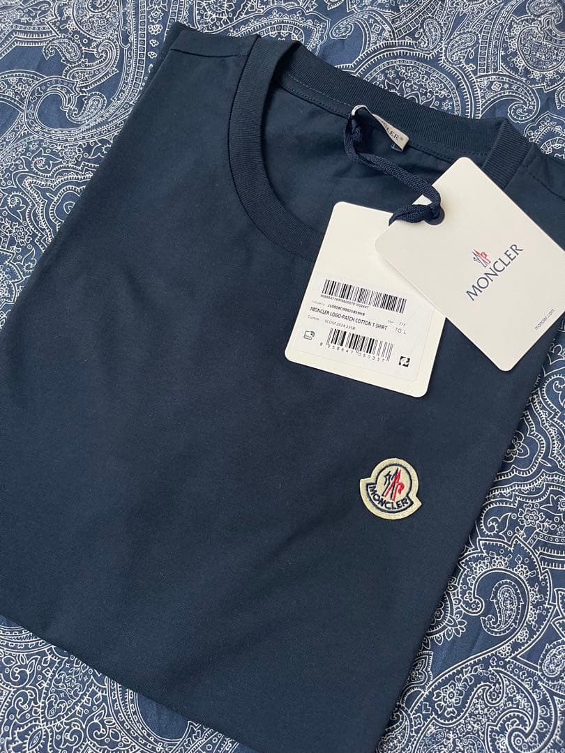 MONCLER Tシャツ Lサイズ ネイビー