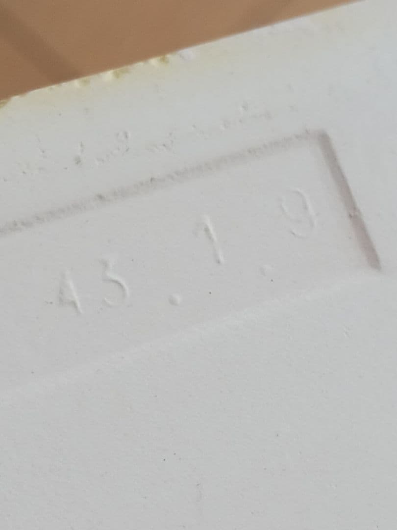 やなせたかし　タイル　絵画サイン入作品　陶器製　ピエロ画　希少レア　道化師