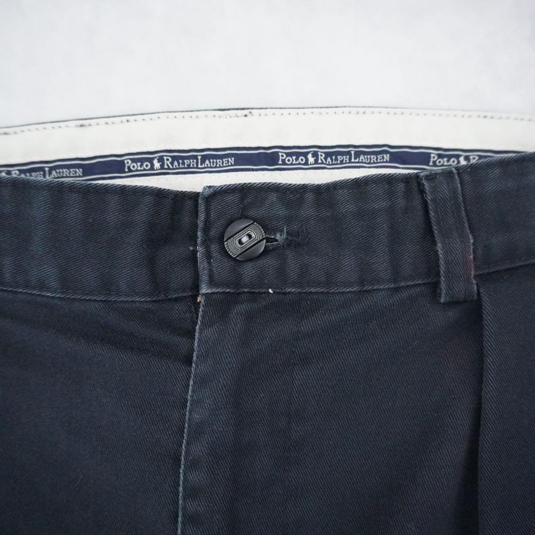 【90s】poloralphlaurenラルフローレン ポロチノブラックw32