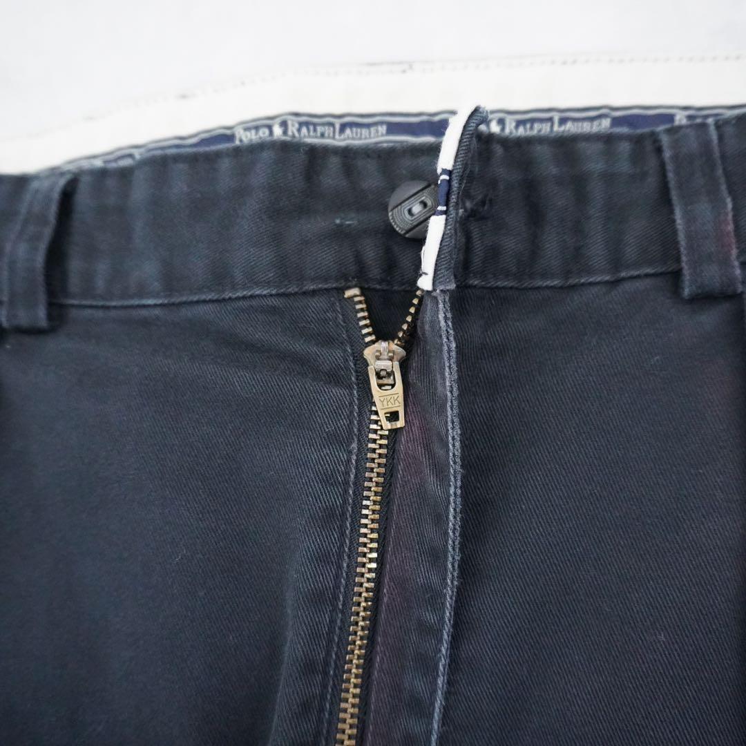 【90s】poloralphlaurenラルフローレン ポロチノブラックw32