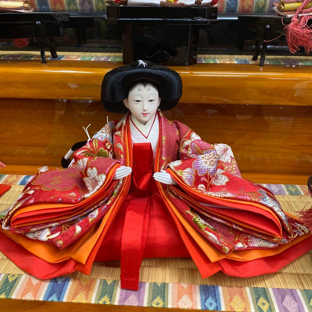 雛人形セット 桜模様 大きめ