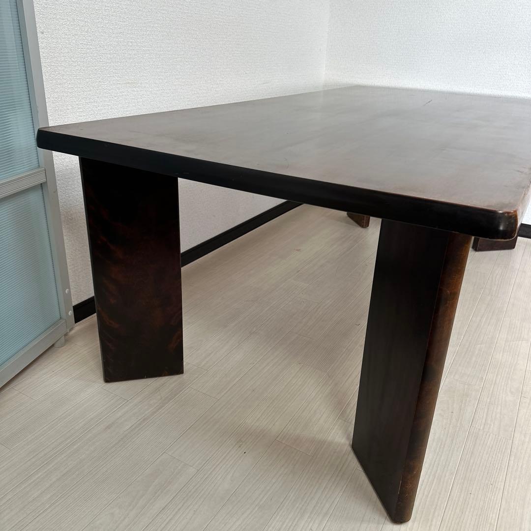 北海道民芸家具 樺材 無垢材 ダイニングテーブル 食卓テーブル 6人掛け i4※