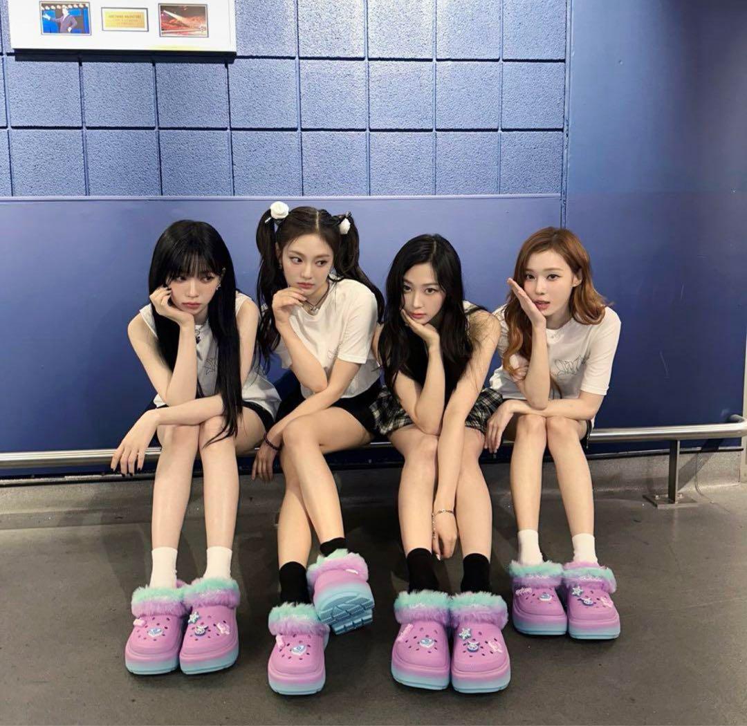 aespa × crocs クロックス コラボ 新品タグ付き 24cm エスパ