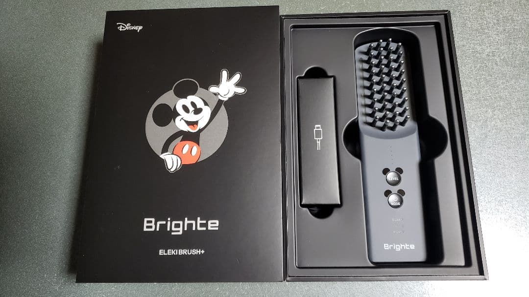Brighte ELX1 BRUSH+ミッキーバージョン　 コーム　ミラー付き