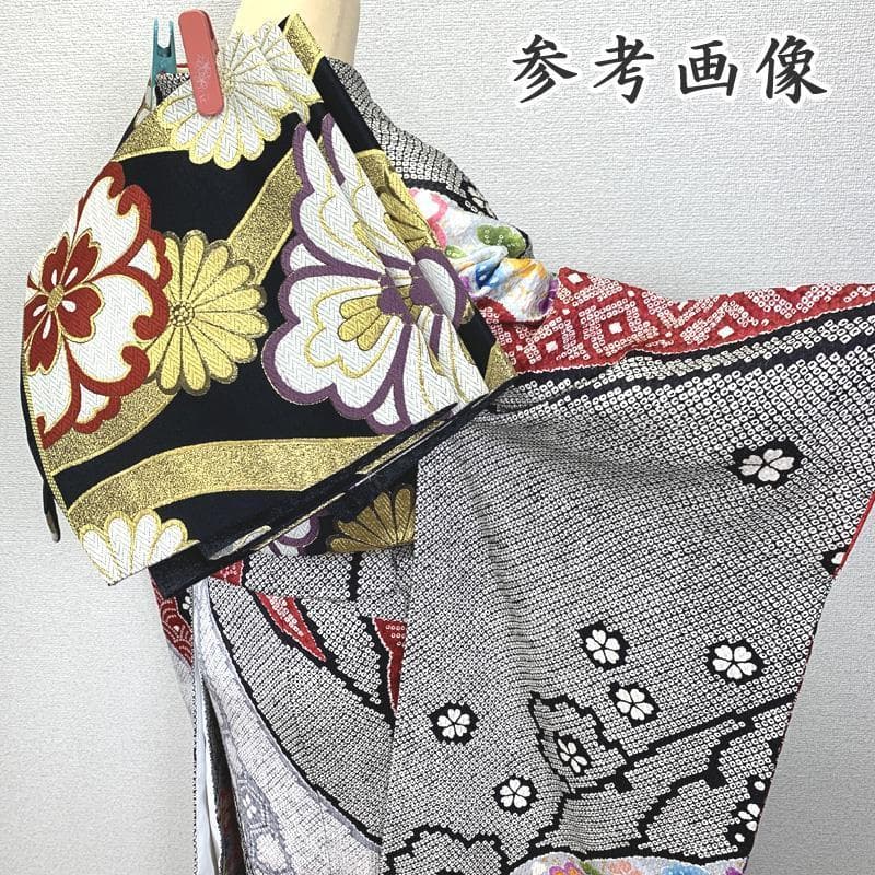 403z9.小物類〇高身長な方にも 振袖 総絞り風 成人式 結婚式〇美品