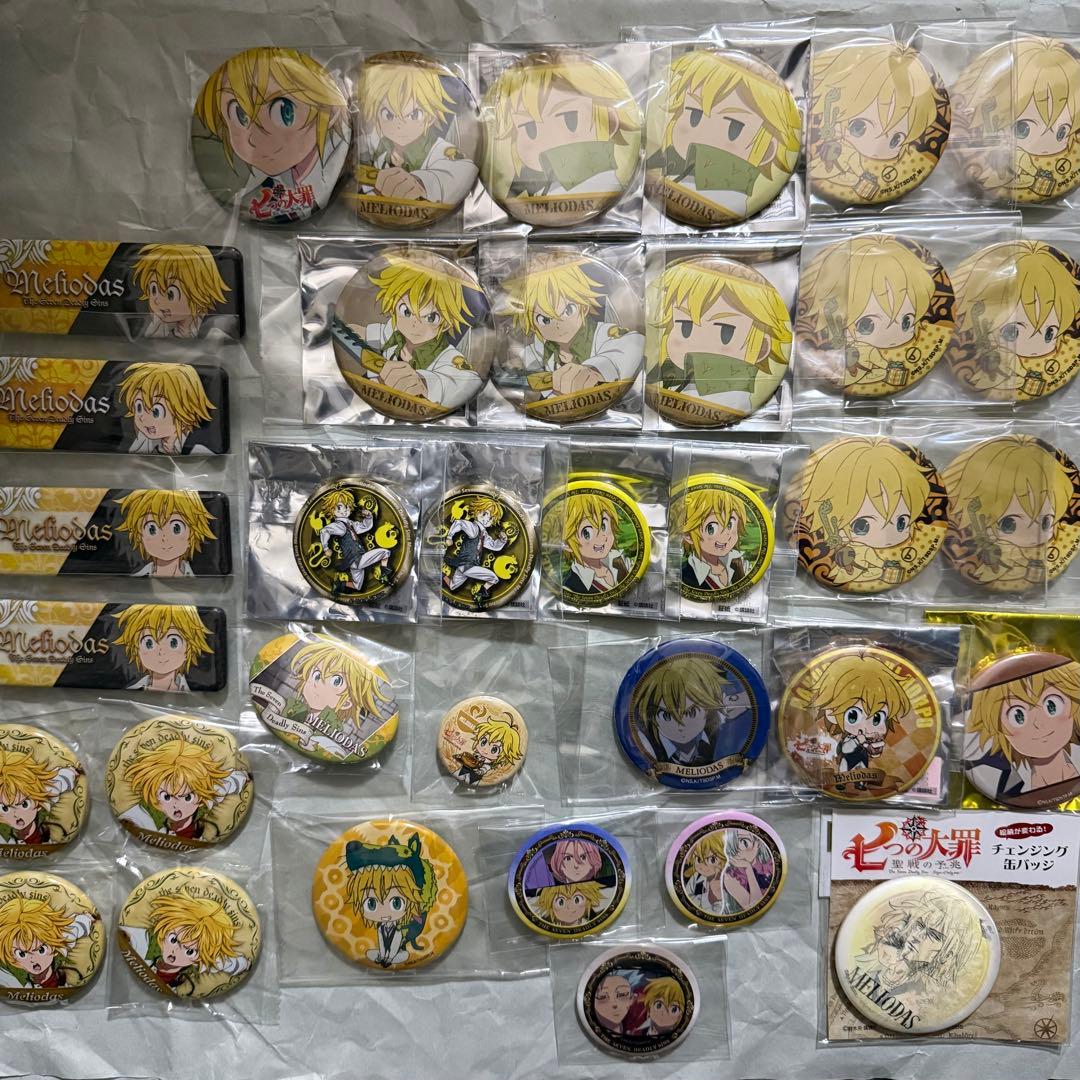 七つの大罪 缶バッジ ぷくぷくブローチ キーホルダー アクスタ メリオダス ⑥
