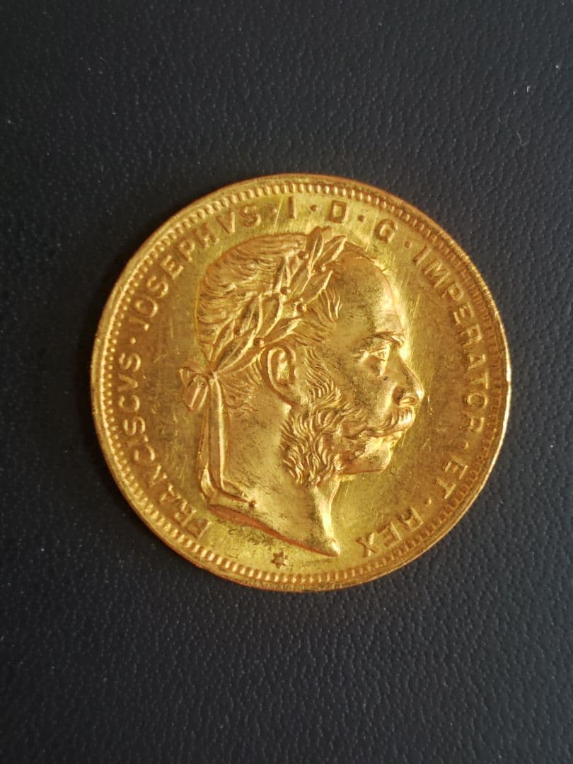 オーストリア 1892年 フランツ・ヨーゼフ1世 20F金貨、再鋳