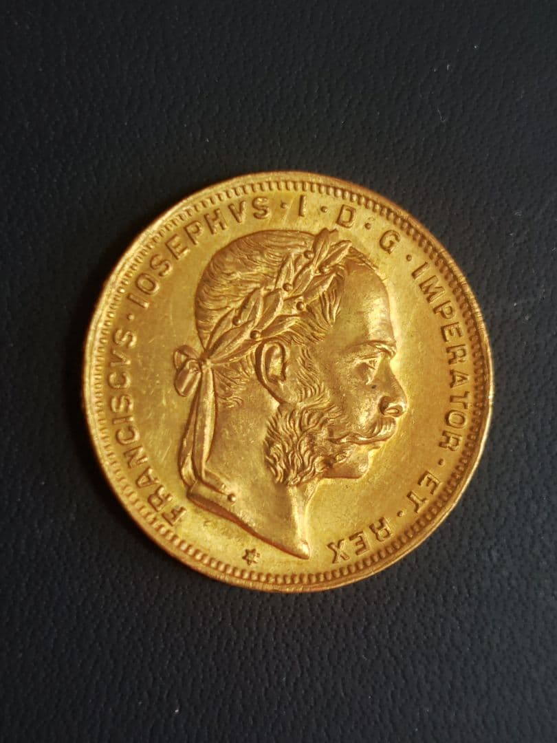 オーストリア 1892年 フランツ・ヨーゼフ1世 20F金貨、再鋳