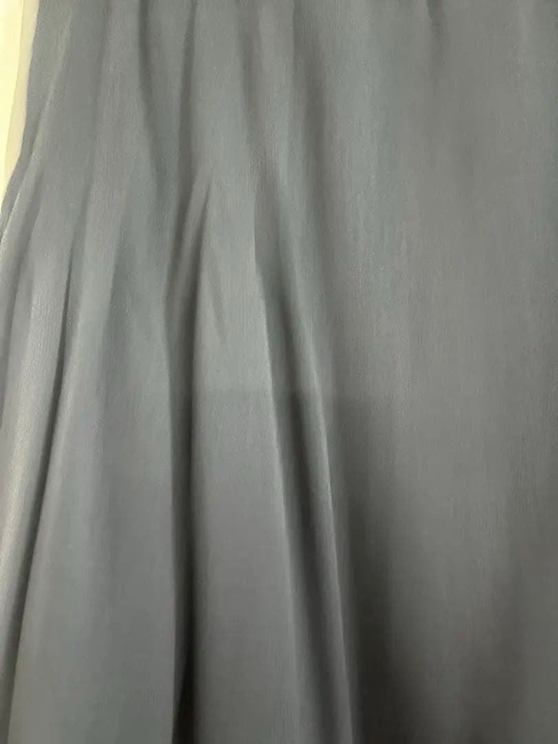 極美品⭐︎FOXEY ネイビーフレアスカート ウエストゴム　膝丈