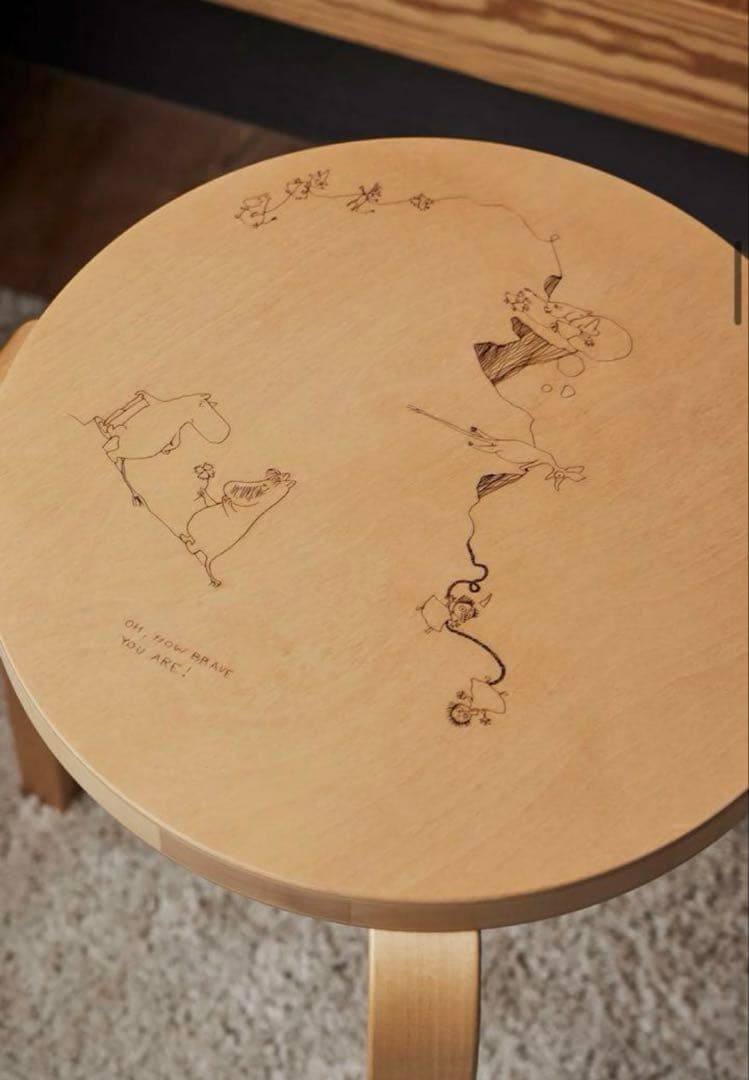 【新品未使用】Artek + Moomin アルテック＋ムーミン　スツール60