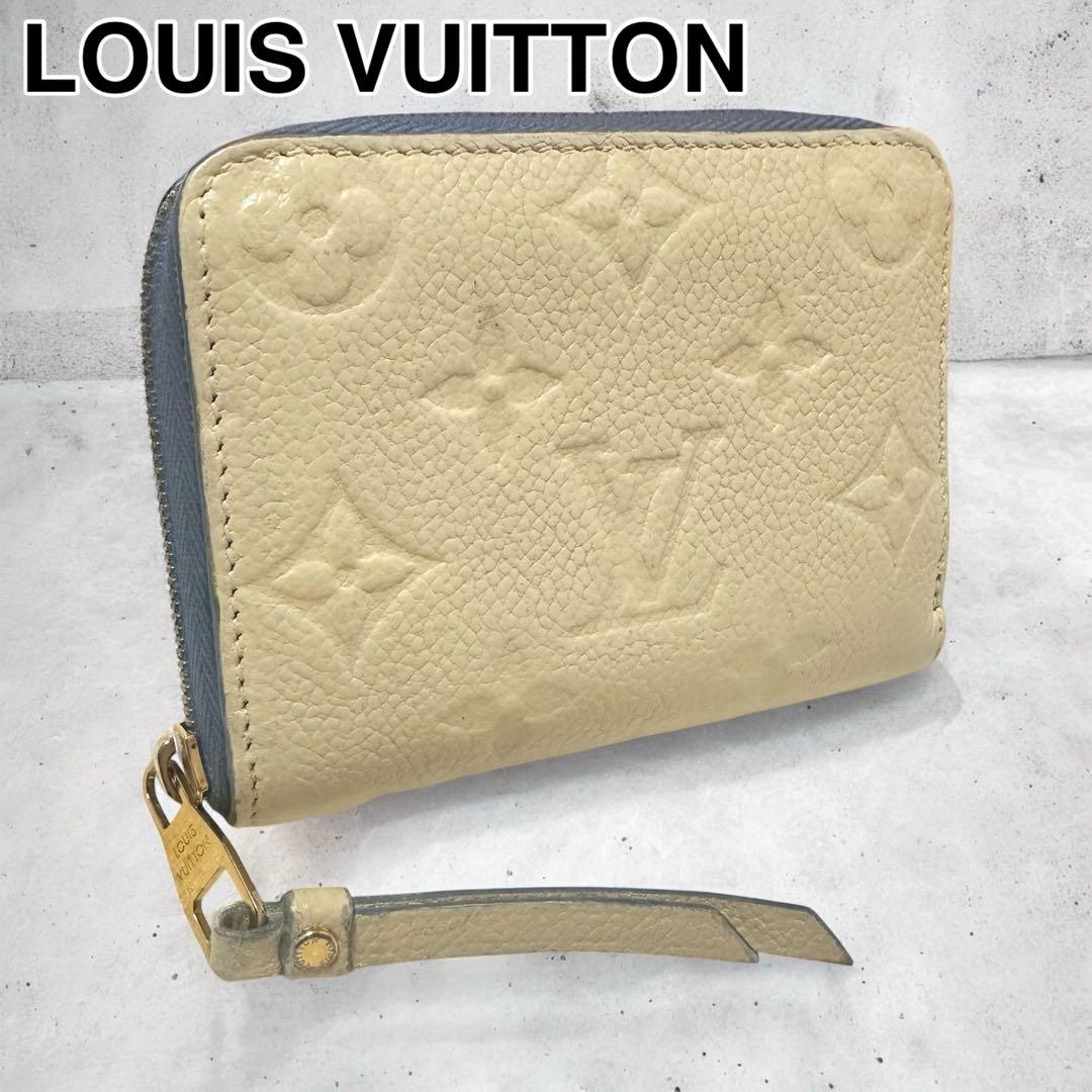希少美品❣️ LV ルイヴィトン ジッピー ケース モノグラム ブルージーン