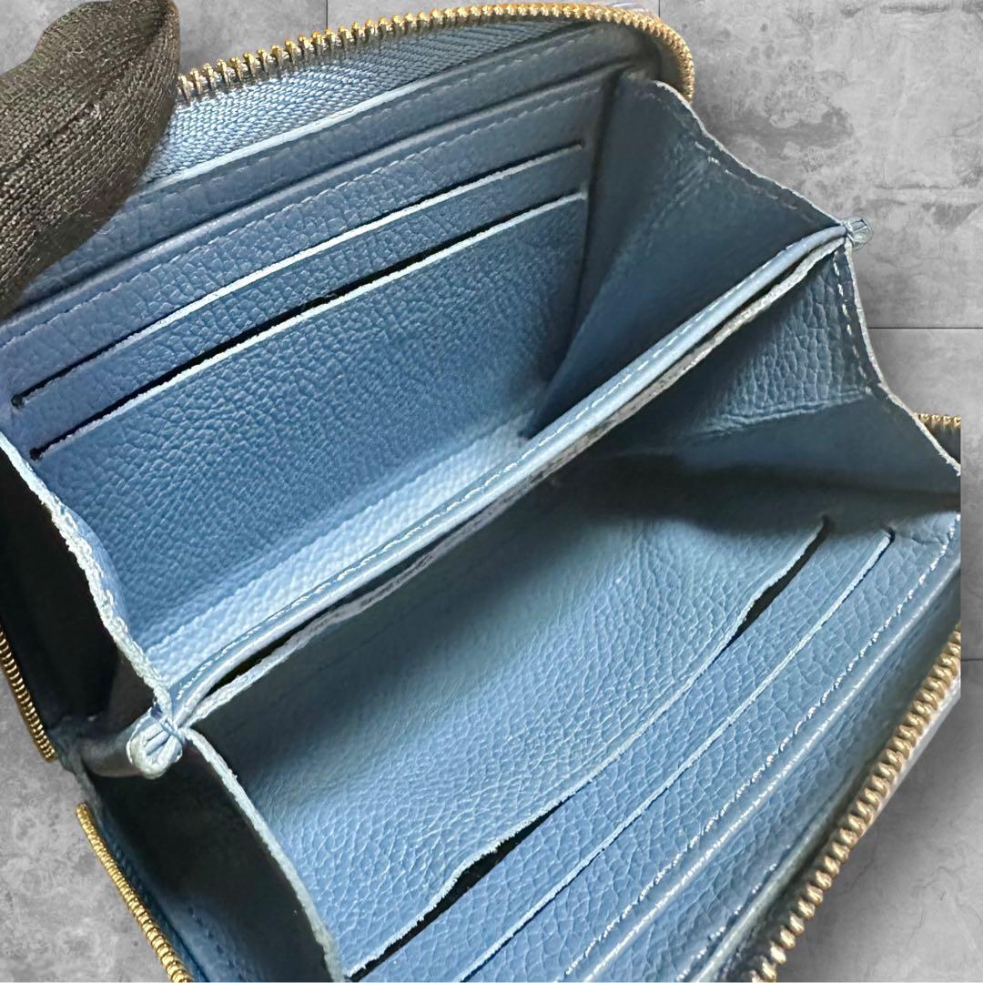 希少美品❣️ LV ルイヴィトン ジッピー ケース モノグラム ブルージーン