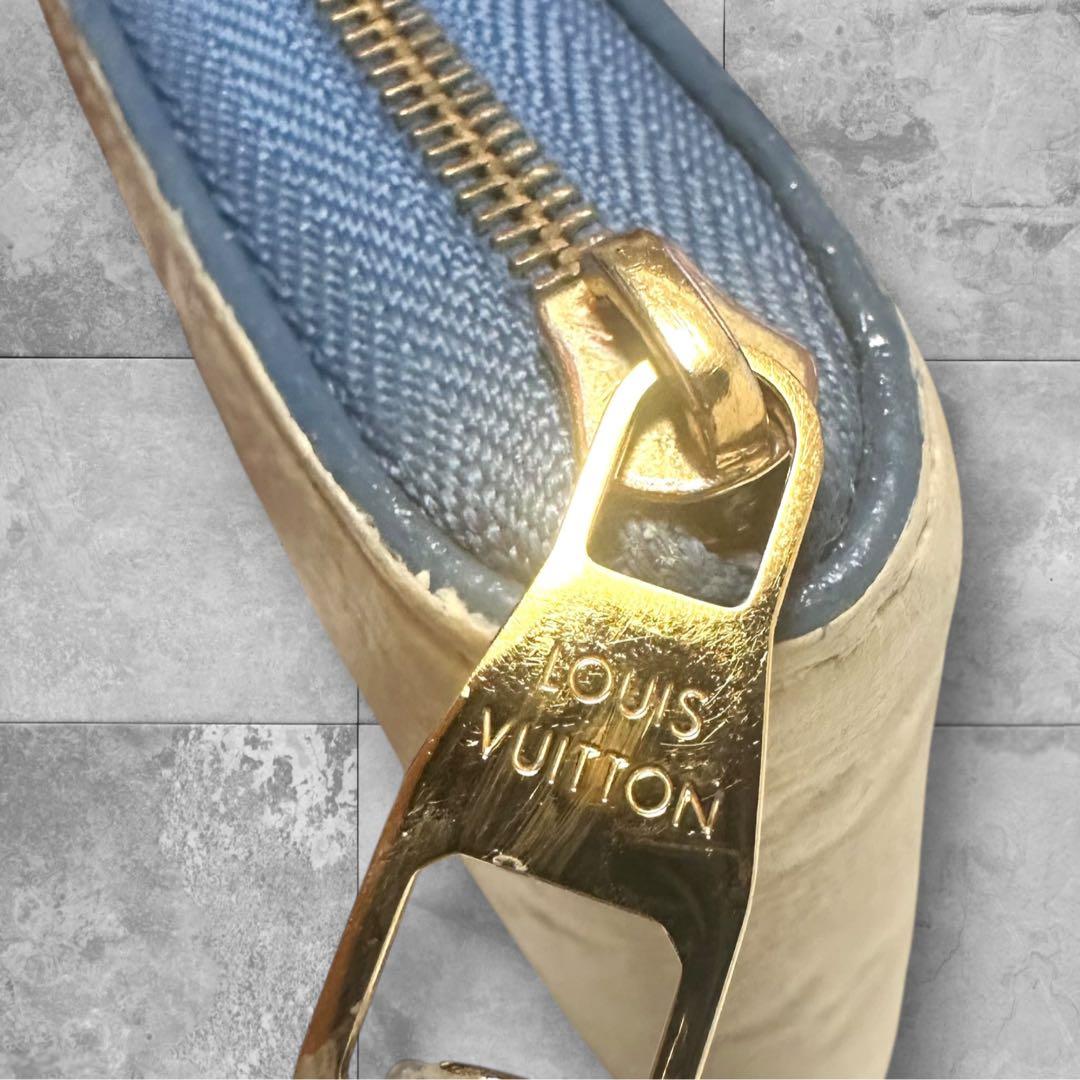 希少美品❣️ LV ルイヴィトン ジッピー ケース モノグラム ブルージーン