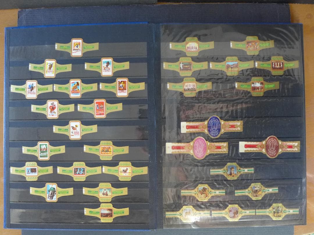 【未使用】’50～’60年代頃　ビンティージ　シガーバンド 282枚　ファイル入