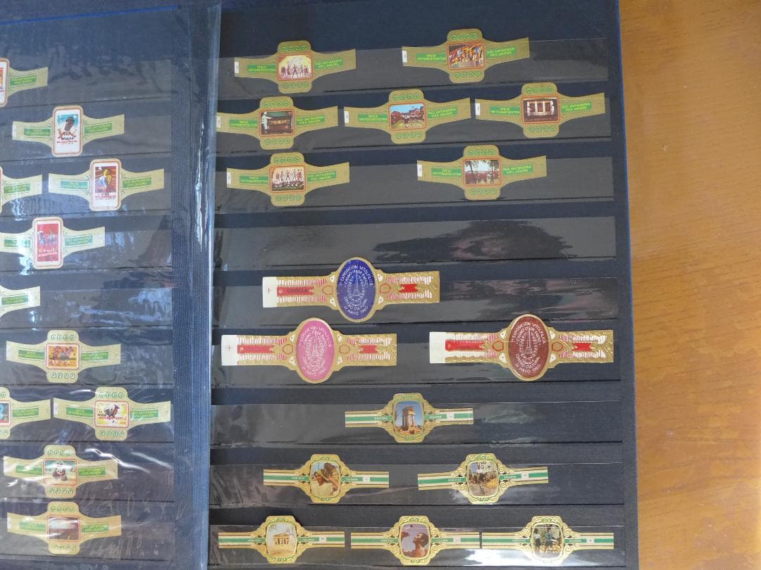 【未使用】’50～’60年代頃　ビンティージ　シガーバンド 282枚　ファイル入