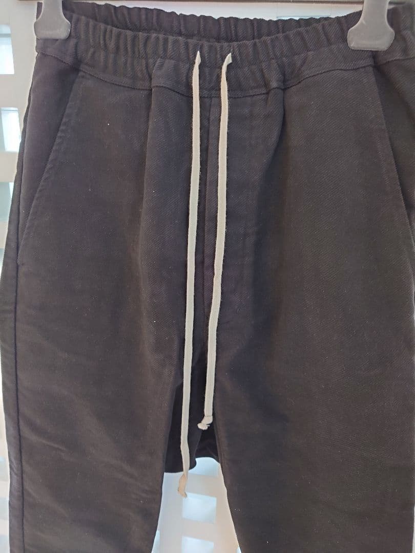 rick owens サルエルパンツ 黒 ゴムウエスト 44