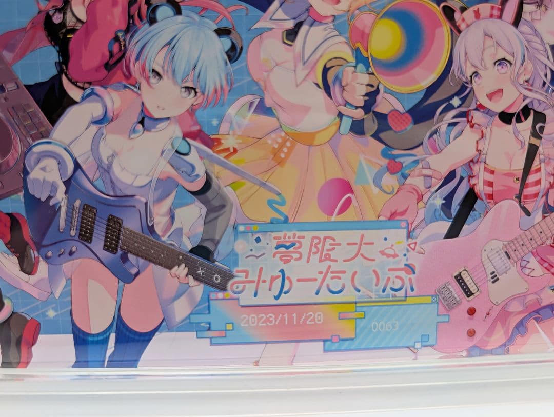 夢限大みゅーたいぷ デビュー記念 描き下ろしイラスト プレートアクリルスタンド