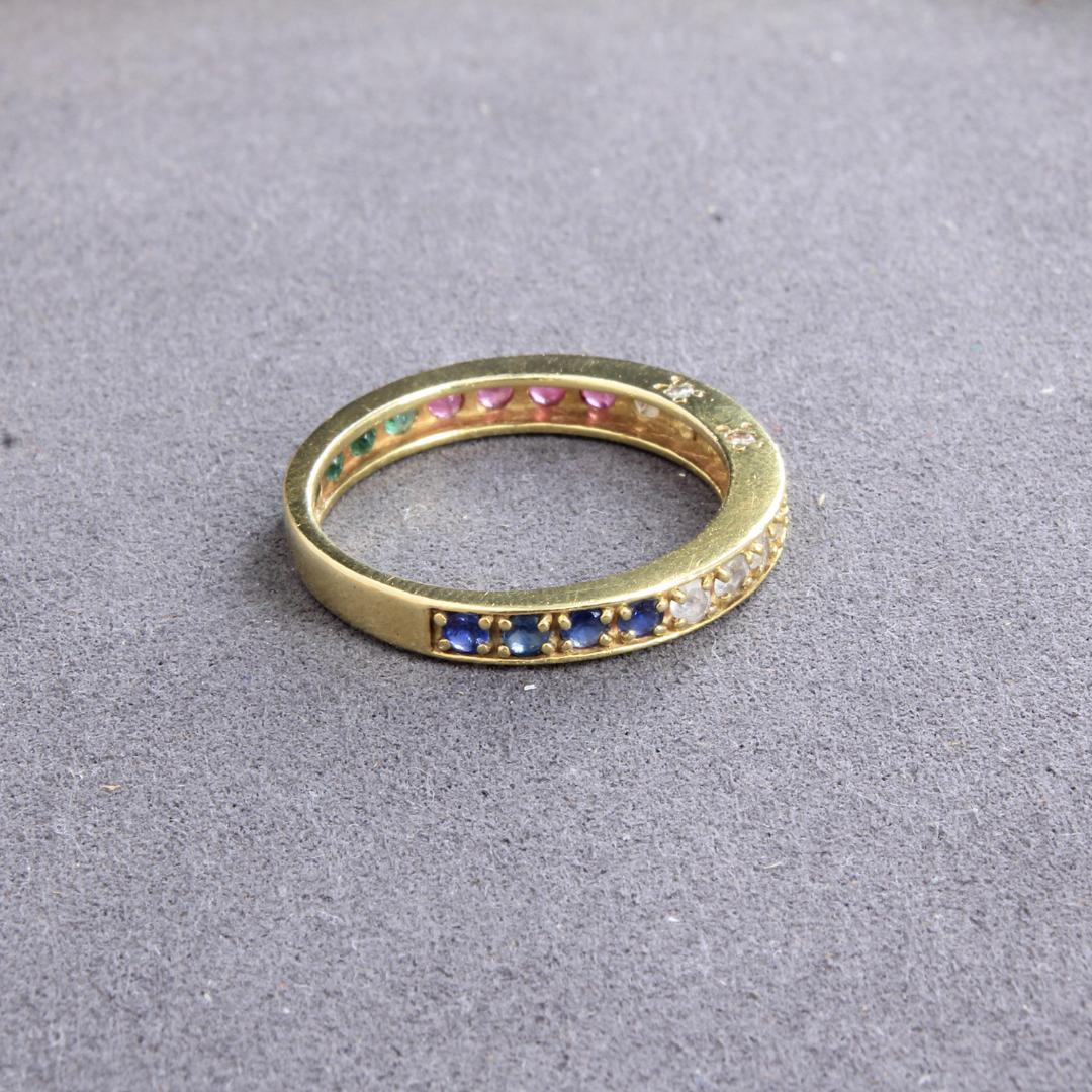 【アンティーク】エタニティリング（K18）16号【J36520】