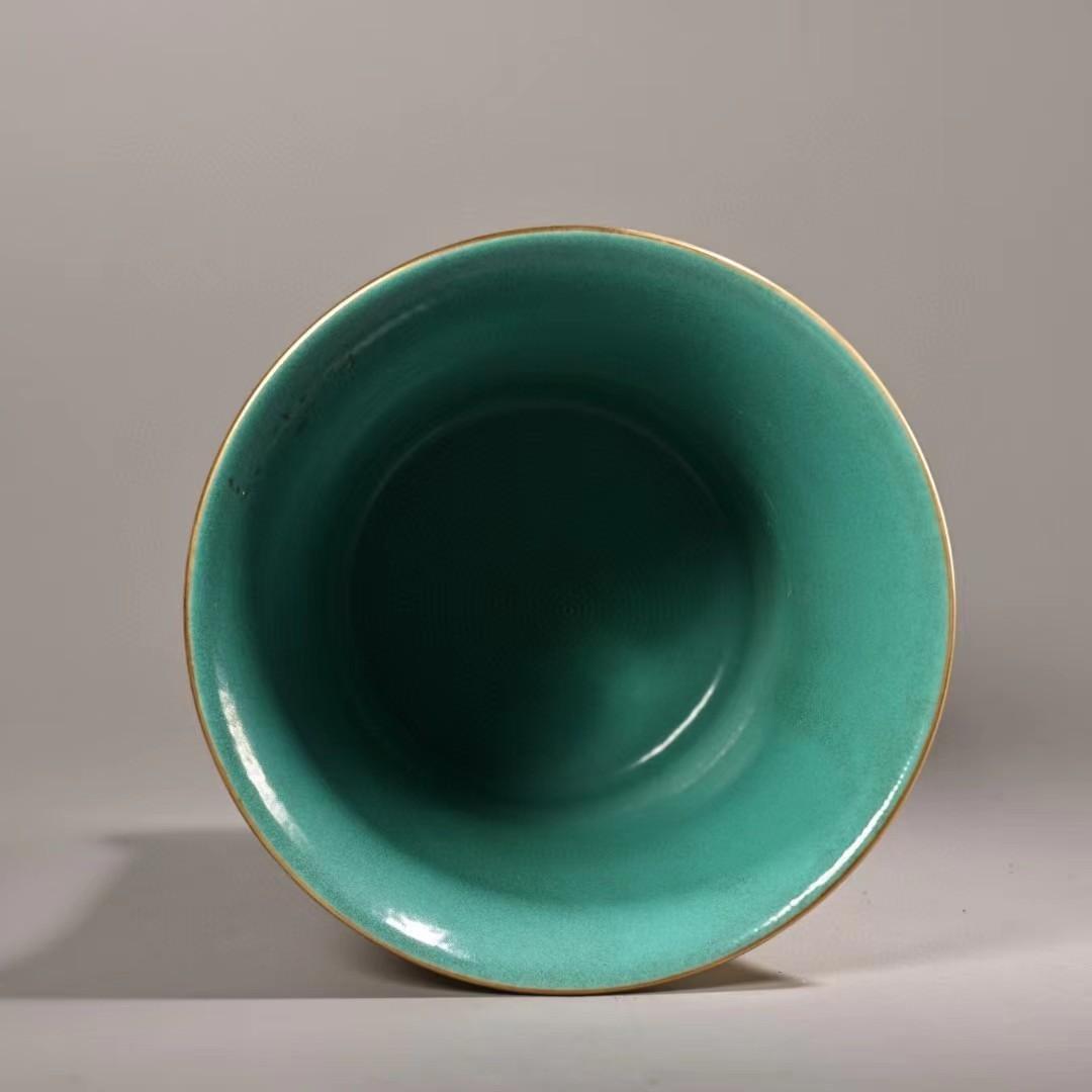 中国古美術・珍蔵珐琅彩粉彩陶磁器のペン立・書道品・純手描き・案頭・文房具・箱付き