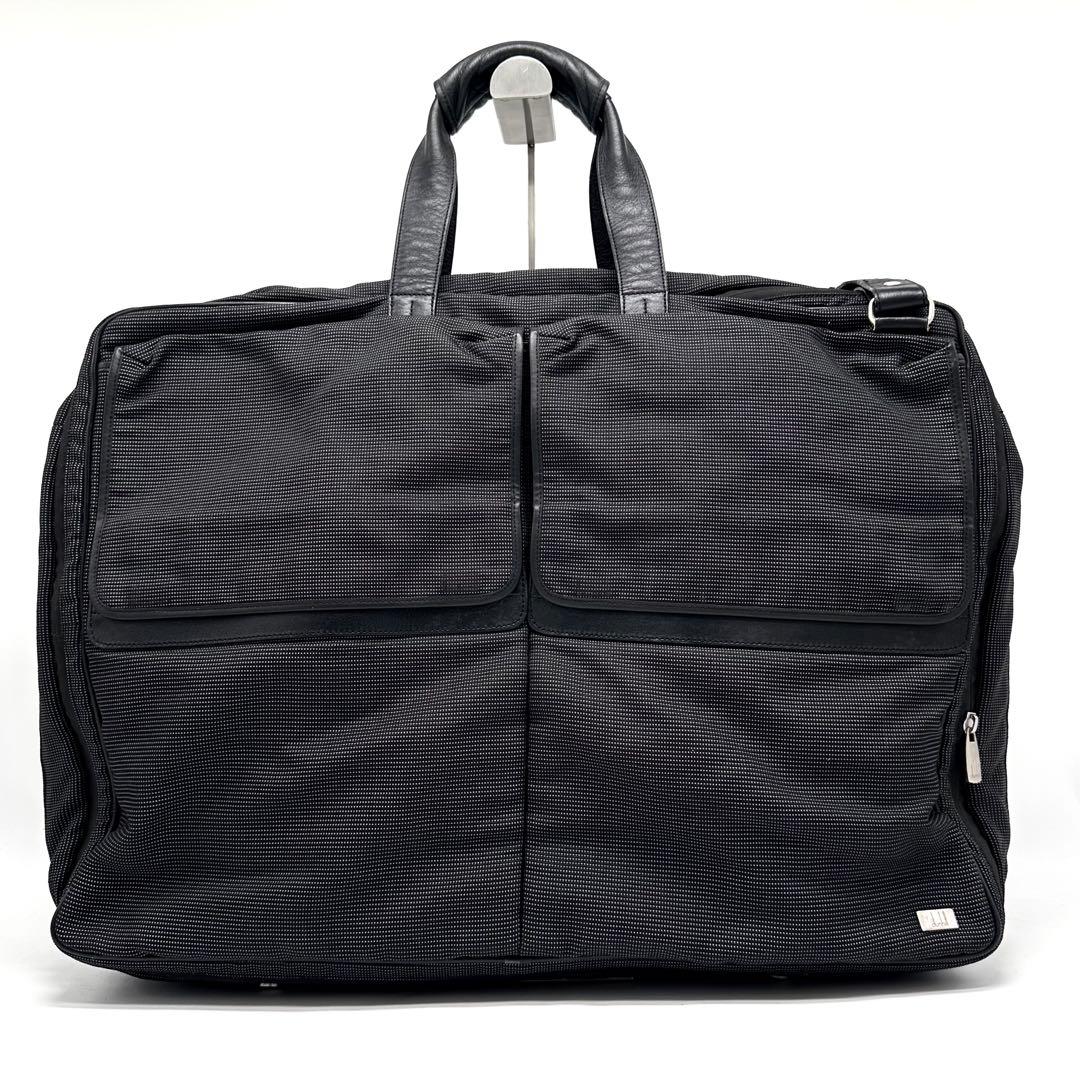 良品 dunhill AVORITIES ガーメントバッグ2way ブラック