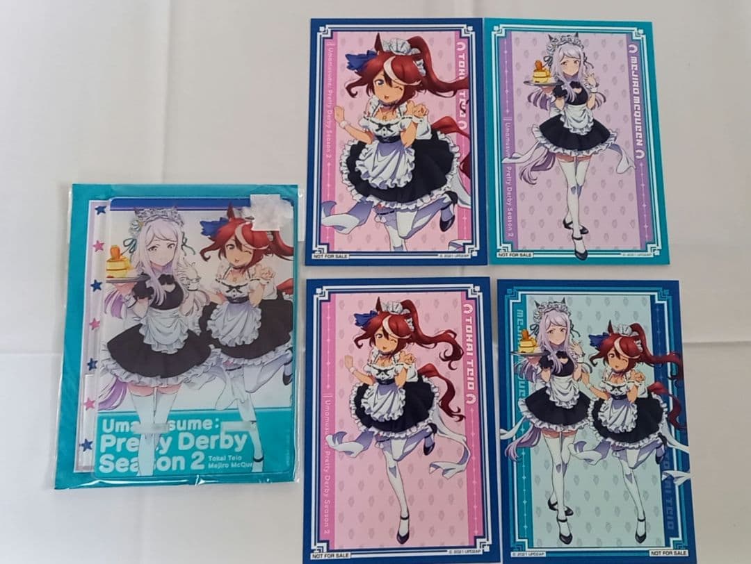 メジロマックイーン&トウカイテイオー　メイドカフェ　　スマホスタンド+ブロマイド