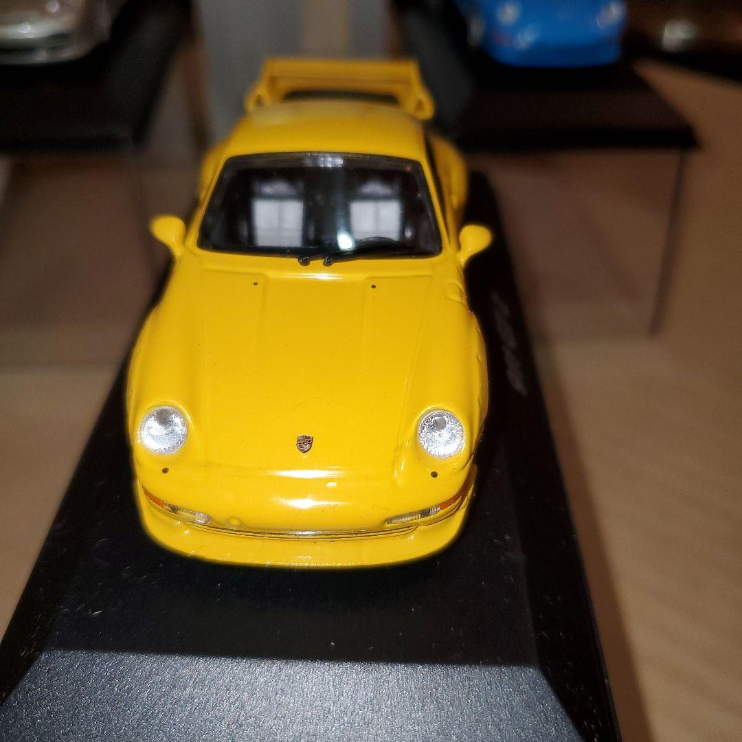 ポルシェ911 GT 2 ミニカー 3台セット、イエロー、ブルー、シルバー、