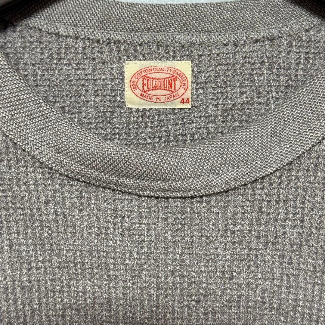【未使用品】フルカウント ワッフルTシャツ ヘザーグレー サイズ44
