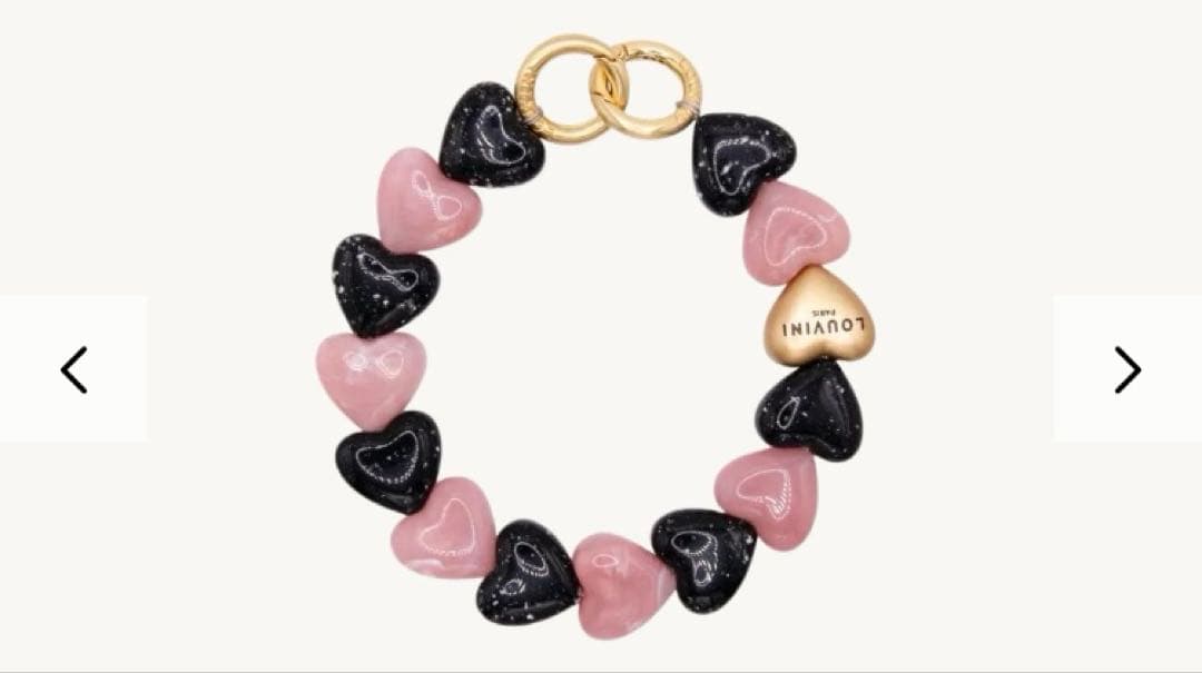 【LOUVINI】 PETIT CUORE　BLACK-PINK ルヴィニ