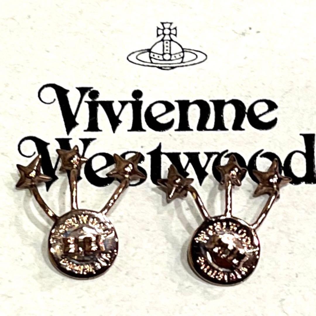 ✨希少✨ヴィヴィアンウエストウッド ピアス オーブ ピンクストーン 3D ORB