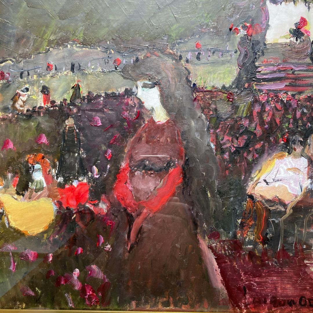 //さおりん// 織田広喜 「公園風景」二科理事長￼ フランス政府文化勲章