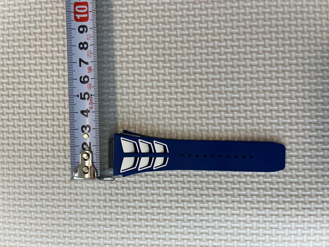 m⭐︎リシャールミル　ラバーベルト　ブルー×ホワイト