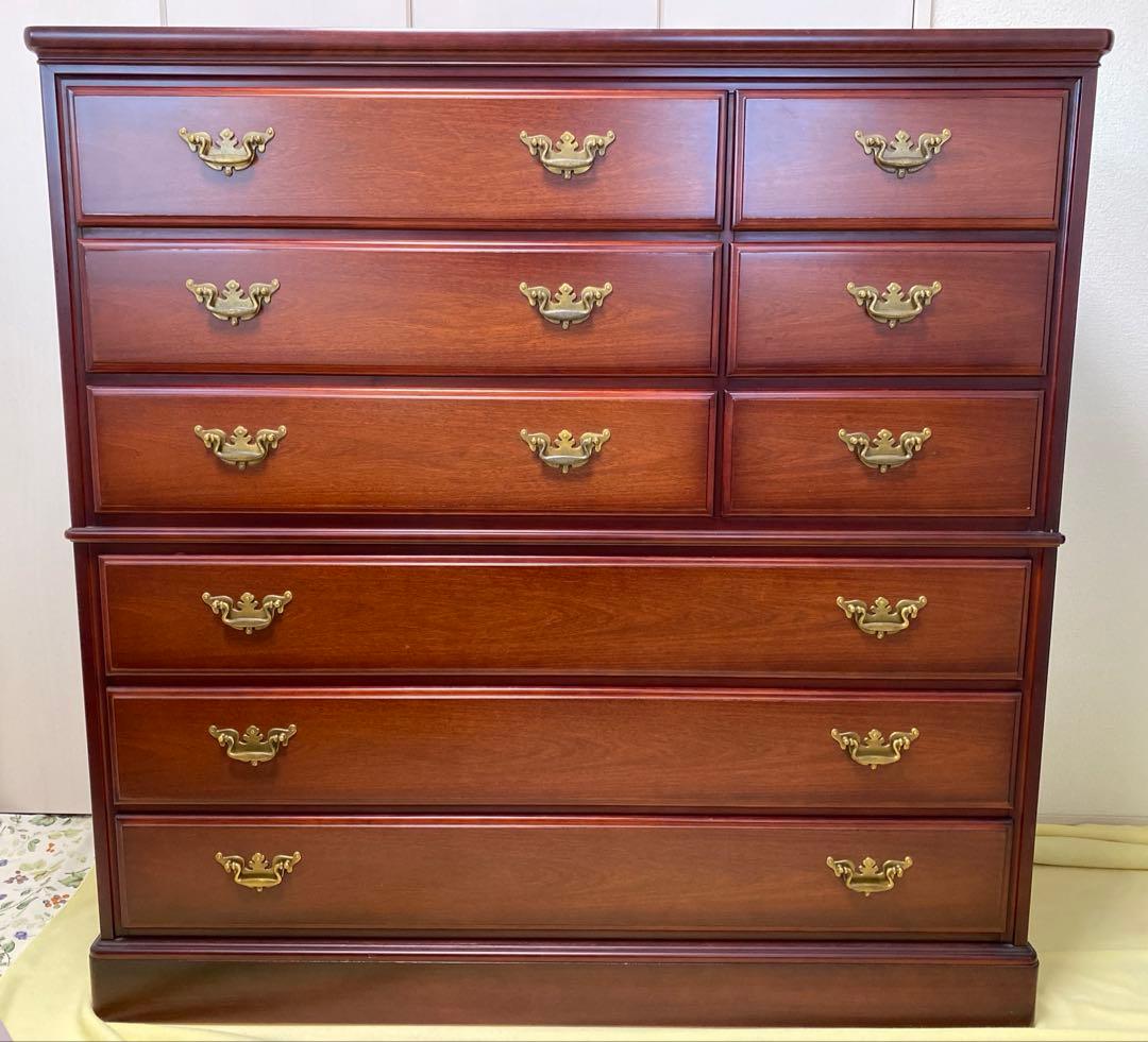 12月削除予定◯アンティーク タンス　箪笥　引き出し　上下分割可能