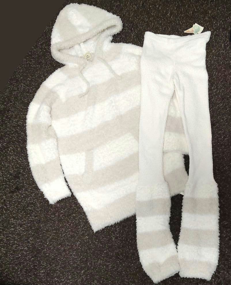 ジェラートピケ ビッグパーカー ワンピース レッグウォーマー パンツ 上下セット