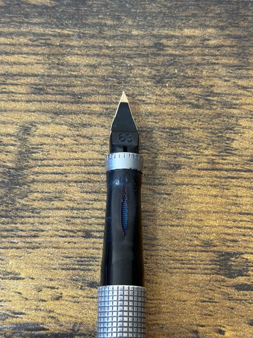 初期　字幅63 パーカー　75 シズレ　万年筆　スターリングシルバー　細字