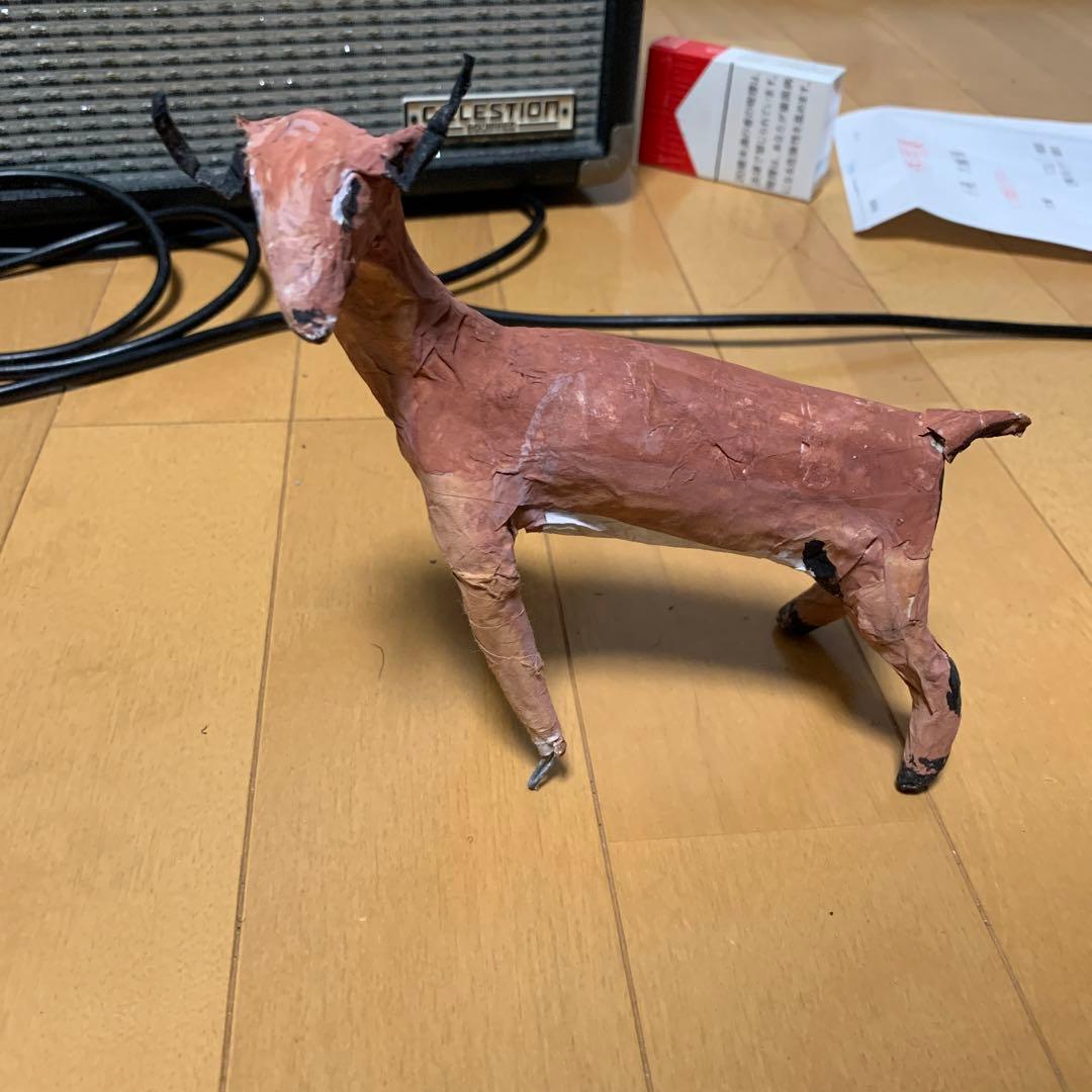 僕が小学校図工の時間に作った鹿のオブジェ　チョウピラコ様宿る