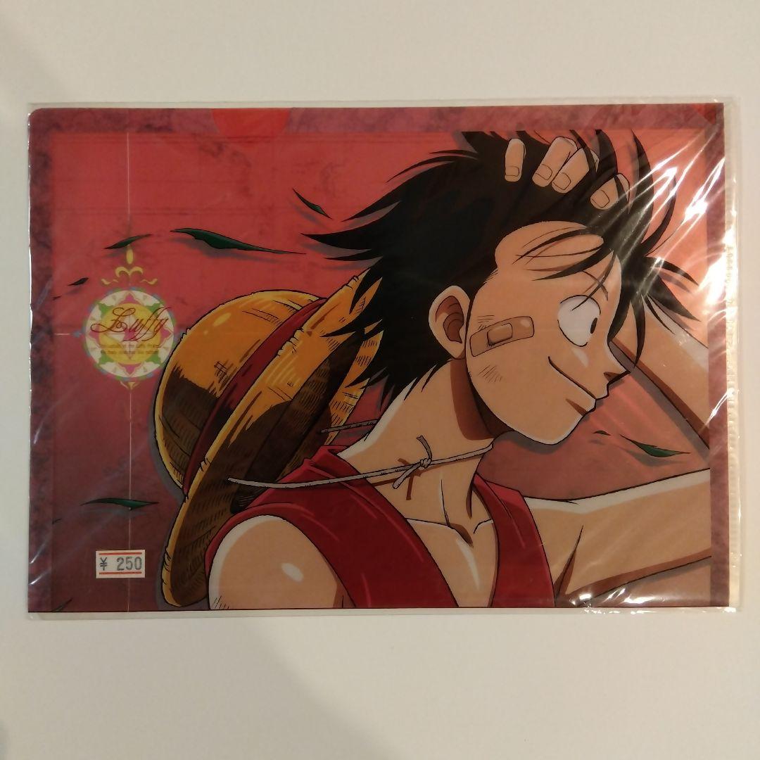 ONEPIECE ルフィ B5 クリアファイル 当時物 希少 レア レトロ