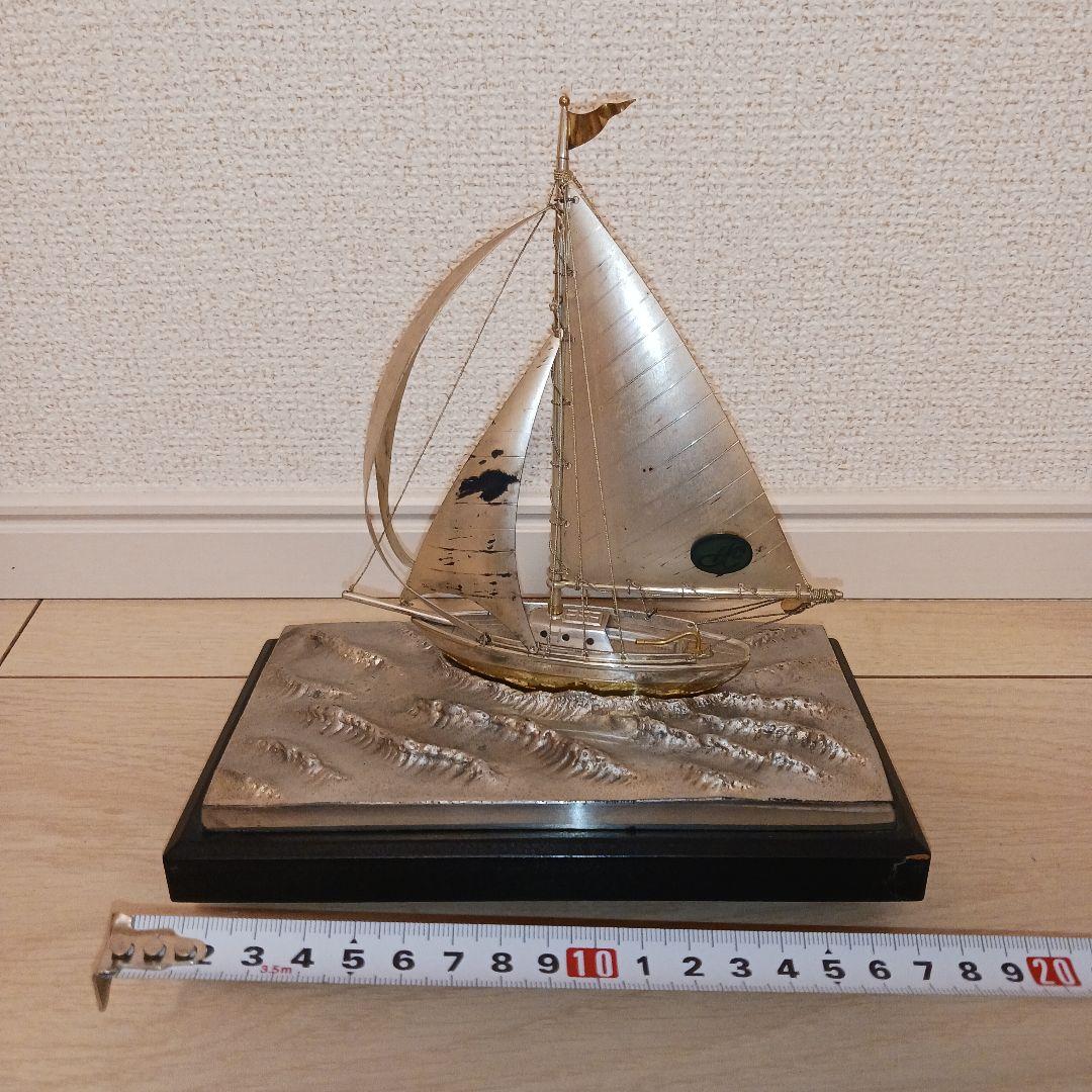 銀製　純銀　帆船　置物　ヨット　silver950