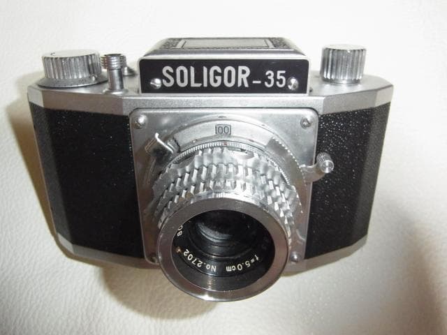 極希少昭和30年頃 日本初一眼レフ■完動品 ソリゴール35 ファーストフレックス