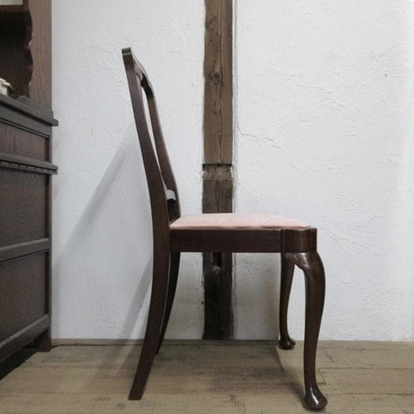 イギリス アンティーク 家具 ダイニングチェア 猫脚 椅子 英国 4765d