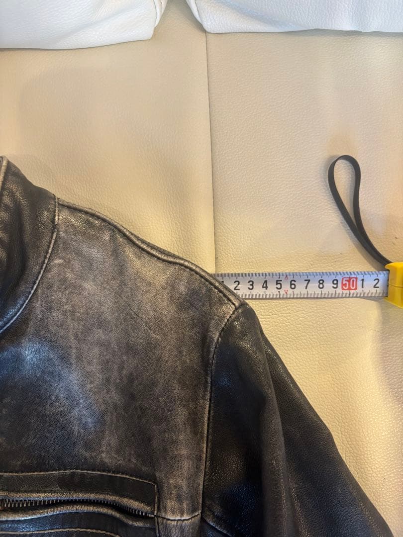 美品　DIESEL 本革　革ジャン　M ダメージ加工