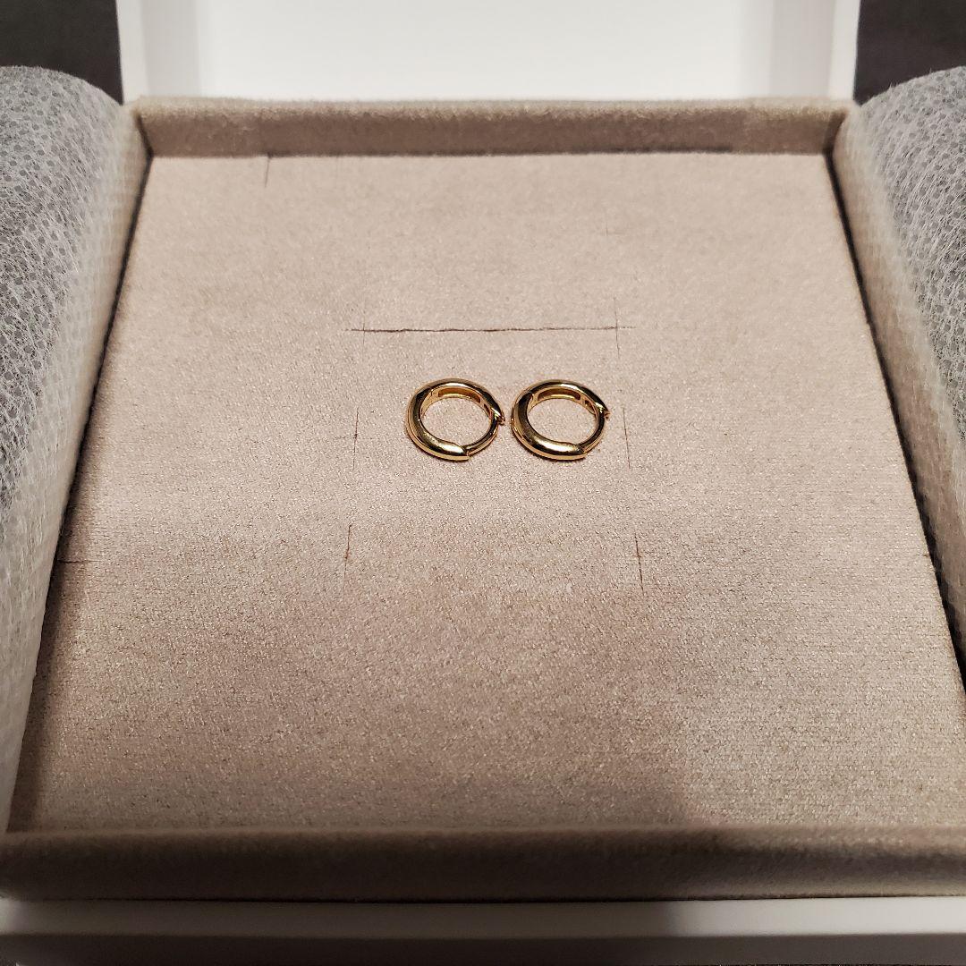 ete フープ ピアスK18YG