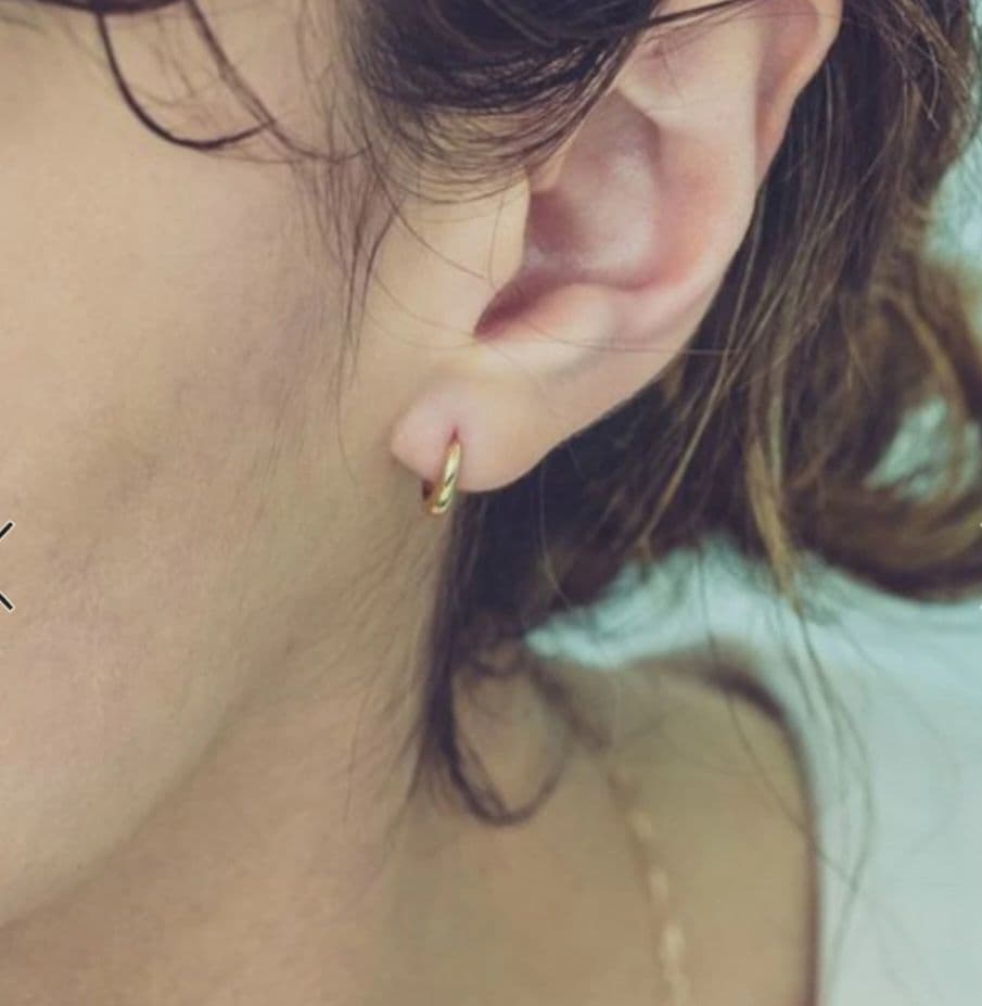 ete フープ ピアスK18YG