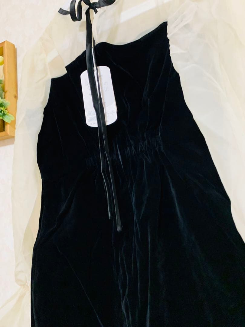 Chico 【SALON by Chico限定】配色シースルータイトロングドレス